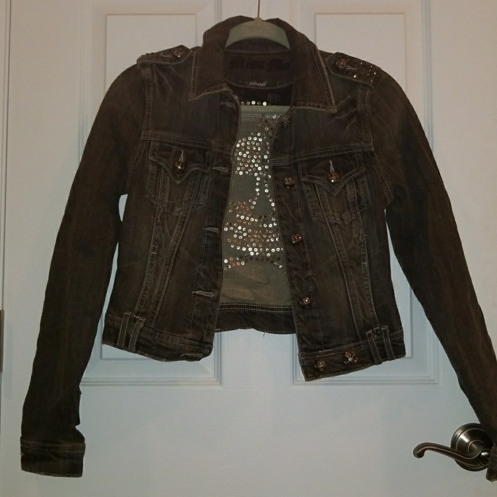 MISS ME skull jean jacket